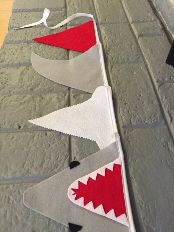 Jaws Shark Banner/ Shark Bunting/ Shark Party by BuntingSeason