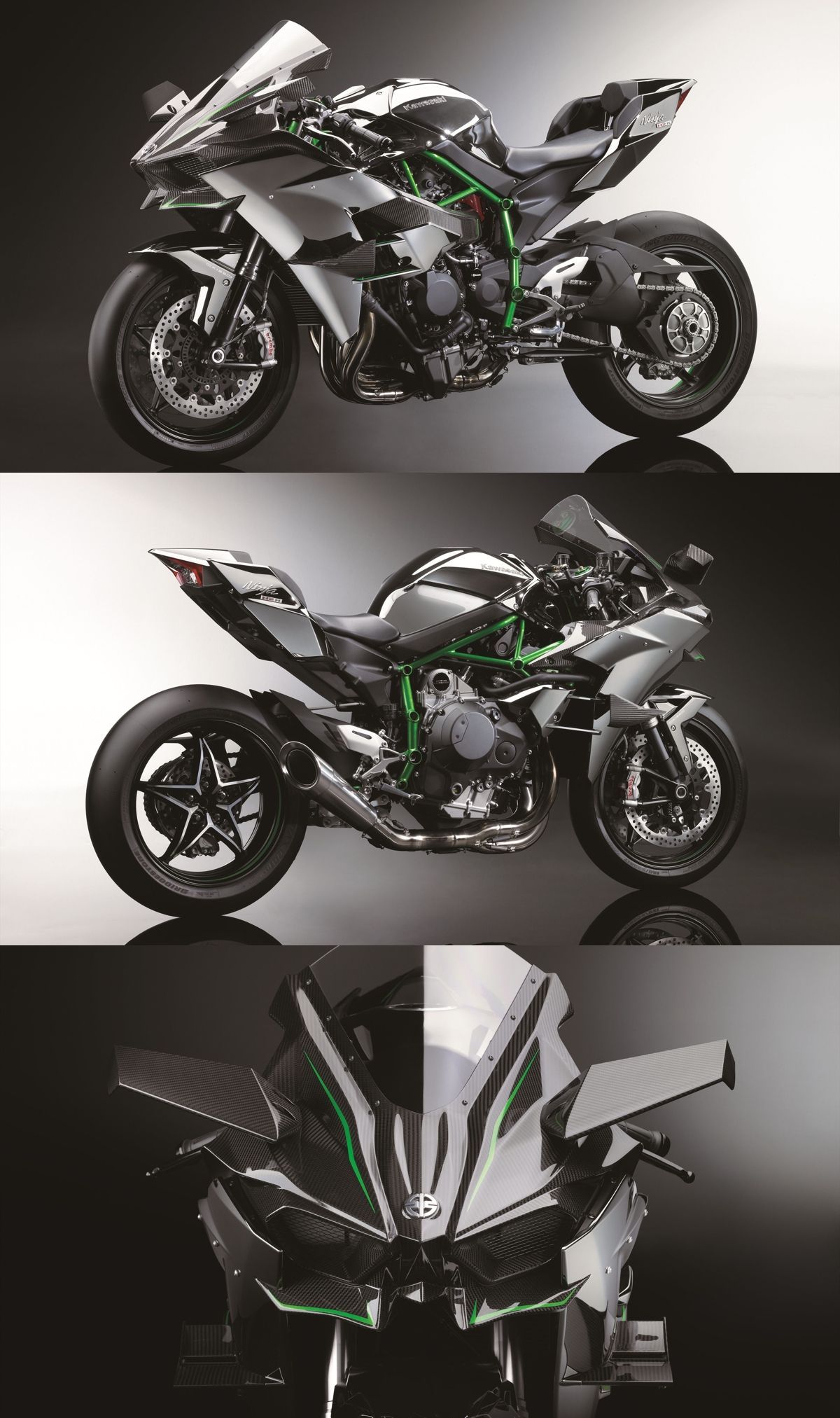 Kawasaki Ninja H2R – With 300hp from a supercharged engine, its so fast it needs wings.