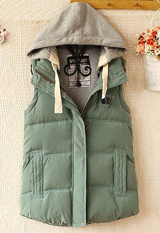 lulula-fashion shopping mall — [ghyxh3600826]Warm Leisure Hooded Women’s Vest