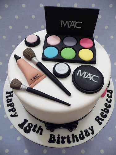 Mac Makeup Cake 18th Birthday For A Young Lady Who Loves