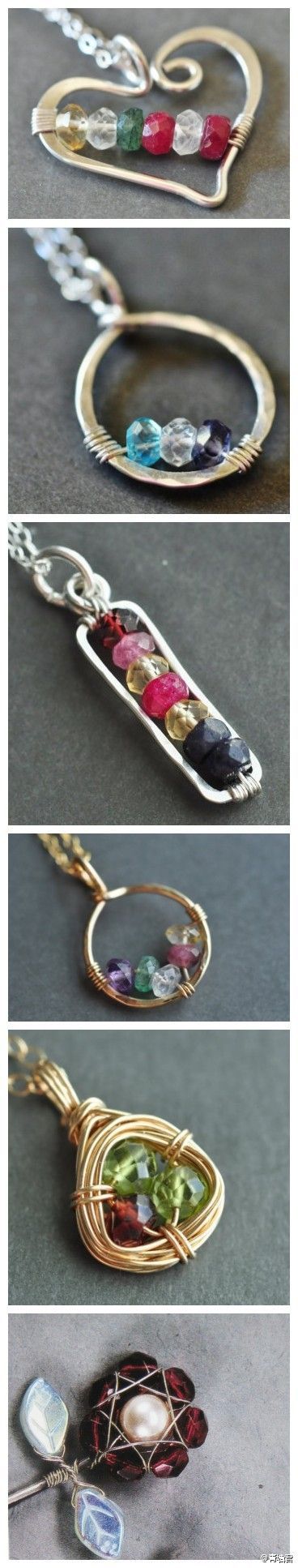 my sister-in-law, showed me how to make this bent wire jewelry, although I’m not as good at it as she is!