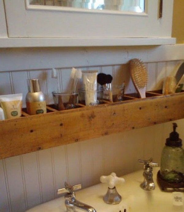 Pallet Wood Bathroom Storage, hative.com/…