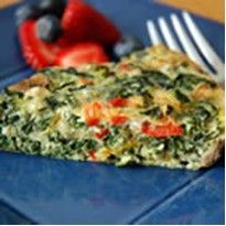 Recipe for CRUSTLESS SPINACH QUICHE  *Coach approved for ALL phases.  ~According to my calculations: Divid