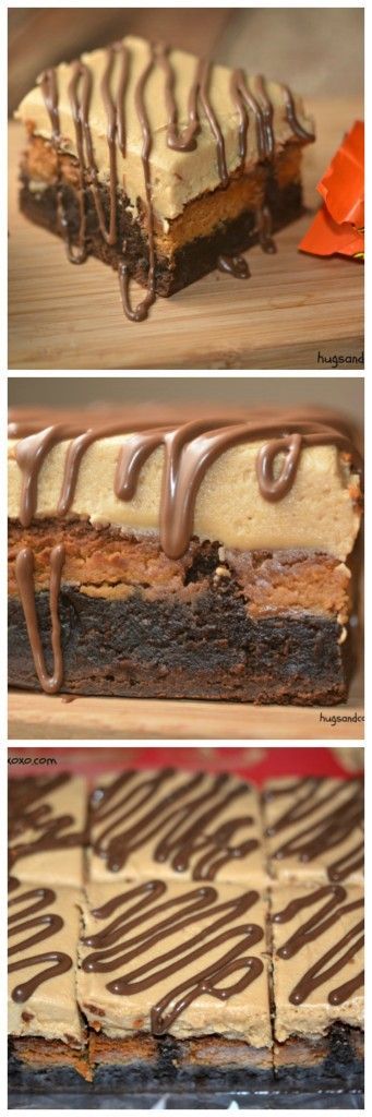Reese’s Stuffed Brownie and Peanut Butter Frosting