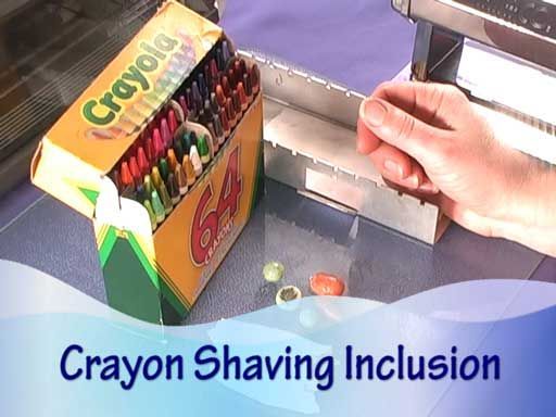 Shavings From Crayola Crayons Can be Mixed Into Polymer Clay For A Very Cool Effect