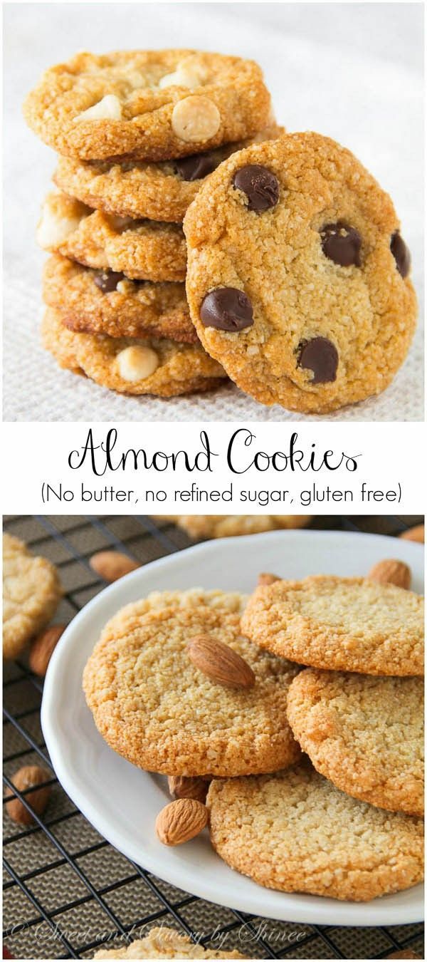 These healthy almond cookies are chewy and full of flavor, nothing short of regular old chocolate chip coo
