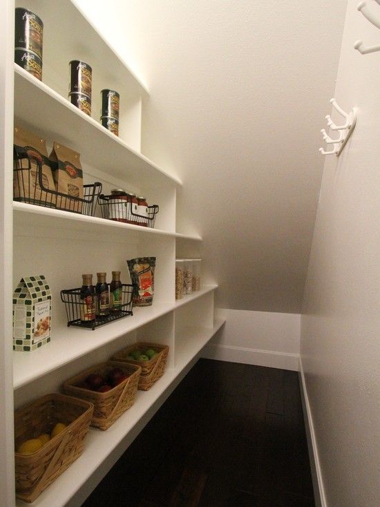 Under stairs pantry by Aloha Home Builders