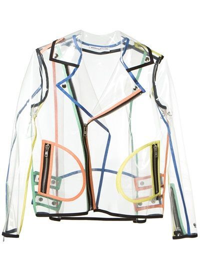 Wanda Nylon Transparent Biker Jacket