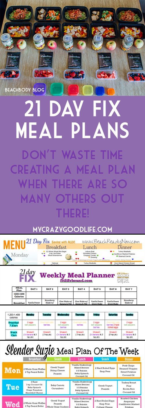 21 Day Fix Meal Plans