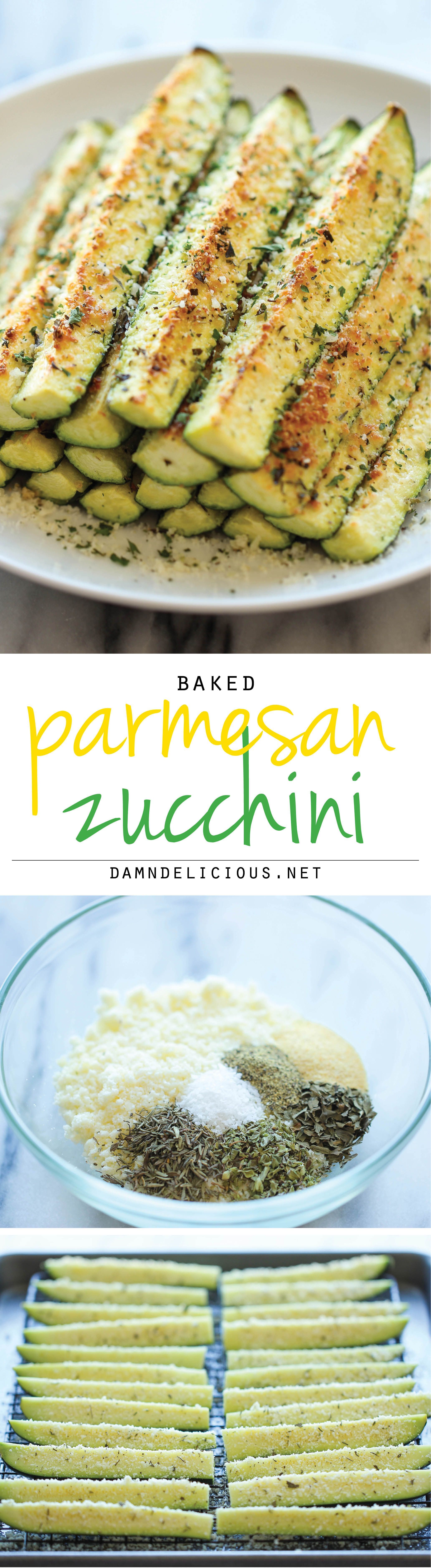 Baked Parmesan Zucchini – Crisp, tender zucchini sticks oven-roasted to perfection. Its healthy,