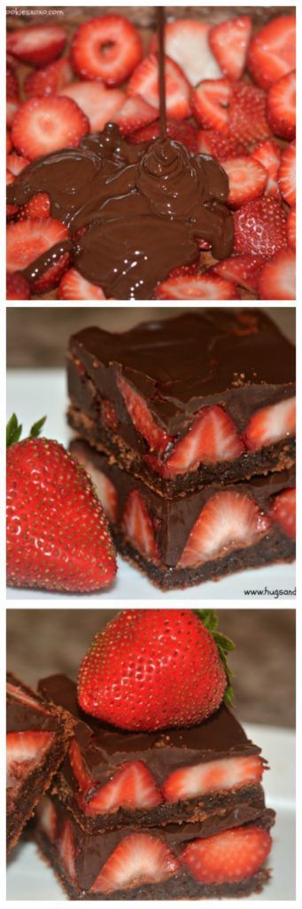 Chocolate Dipped Strawberry Brownies – Hugs and Cookies XOXO