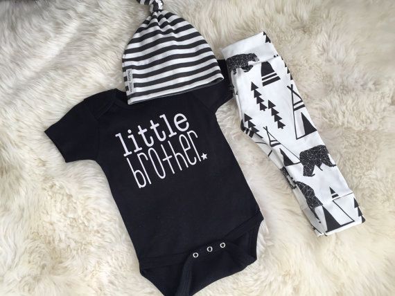 Cute little brother outfit baby boy take by PaisleyPrintsSpokane