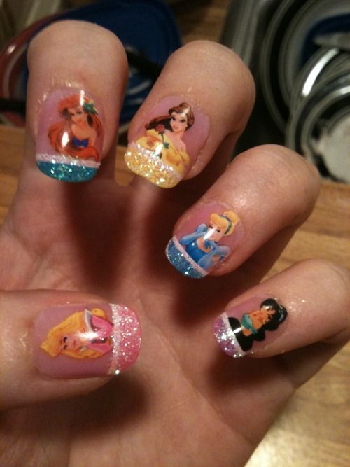 Disney Princess nails?!!… yes please.