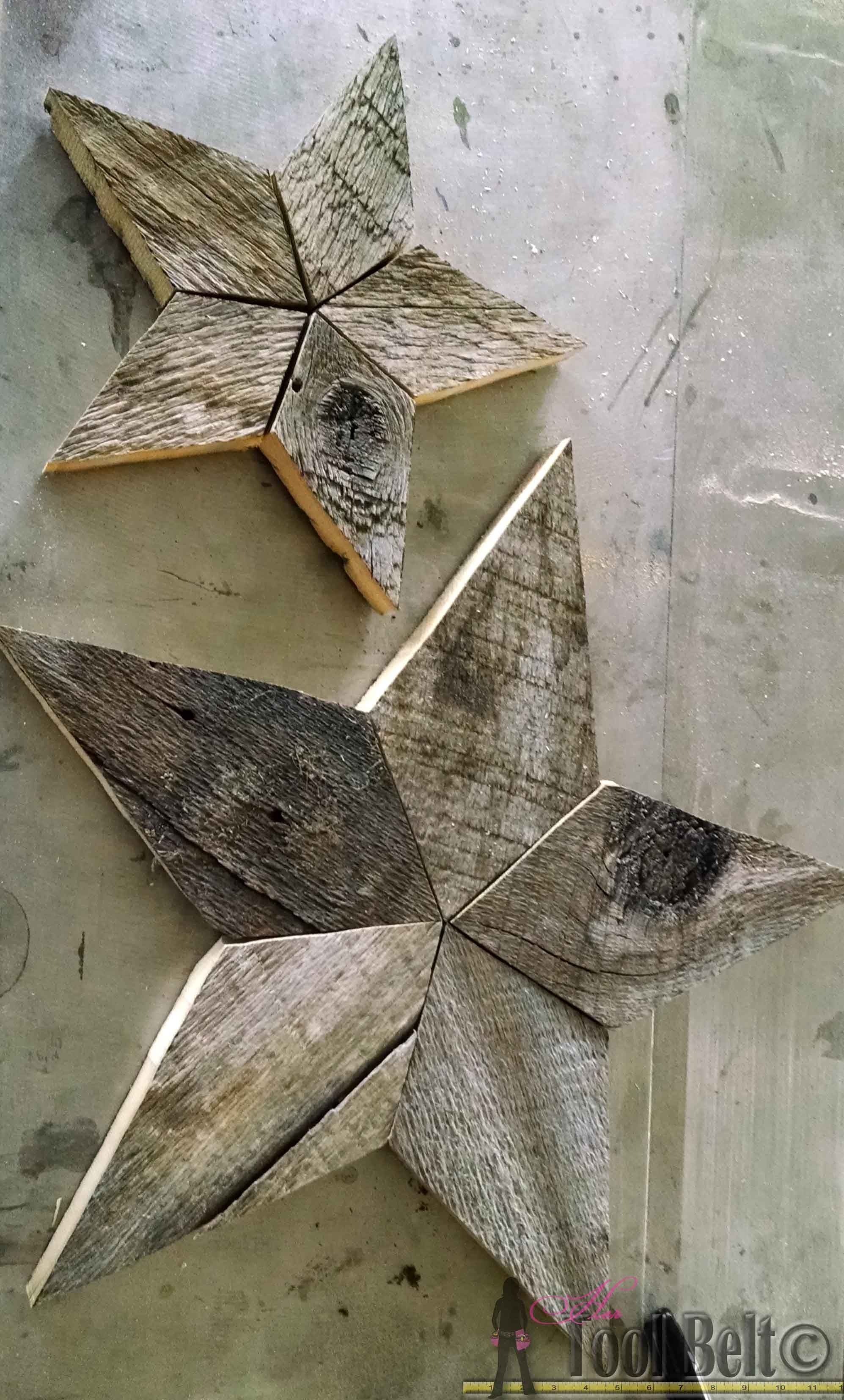 Diy rustic star …