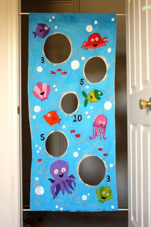 Doorway bean bag toss ~ just for fun or great game for fall fesitvals/carnivals!!!