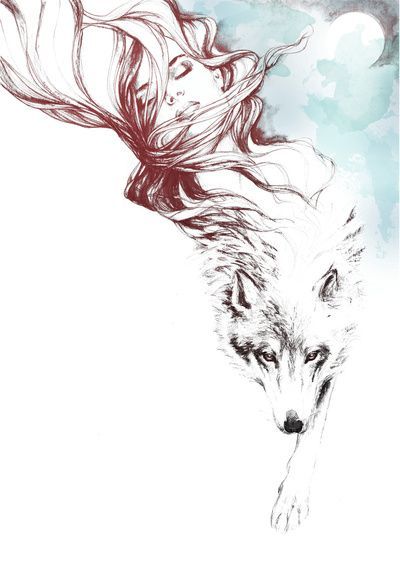 Dreaming about wolves Art Print