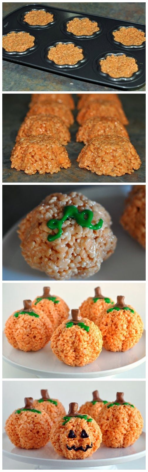 Easy Pumpkin Rice Krispies Treats