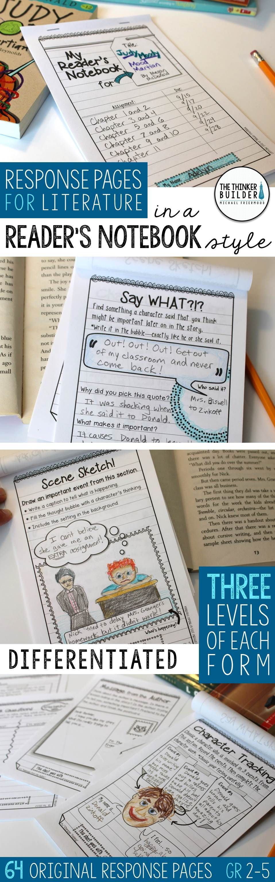 Get students thinking deeply about their reading! A huge collection of response pages designed in an e