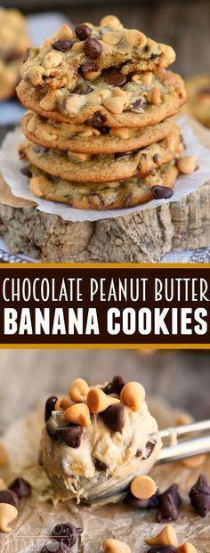 Got ripe bananas? These Easy Chocolate Peanut Butter Banana Cookies are WAY more fun than making banan