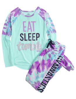 Gymnast Fleece Footed Pajama Set