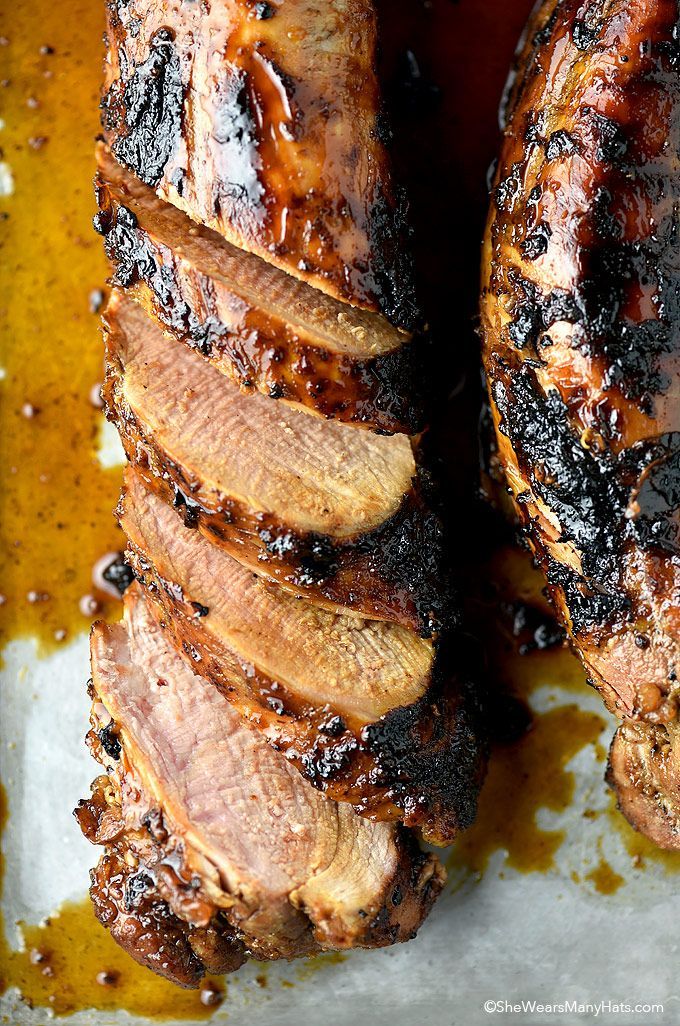 Honey Soy Glazed Pork Tenderloin Recipe | shewearsmanyhats.com