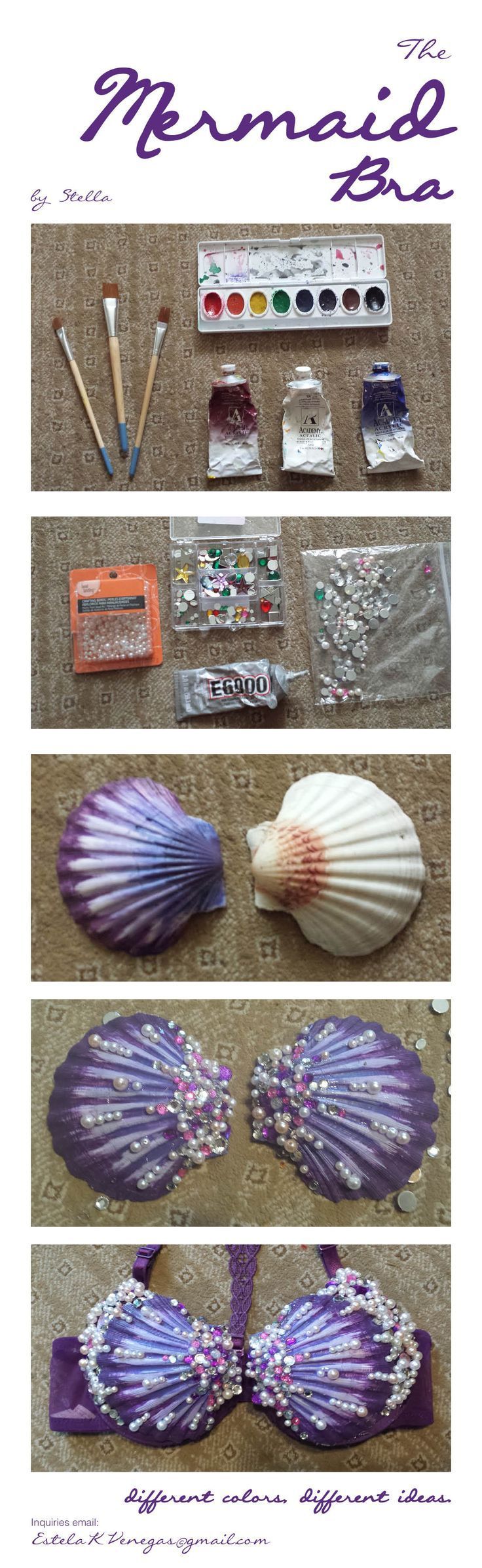 How to make a Mermaid Seashell Bra