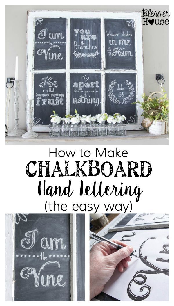 How to Make Chalkboard Hand Lettering the Easy Way er House –
