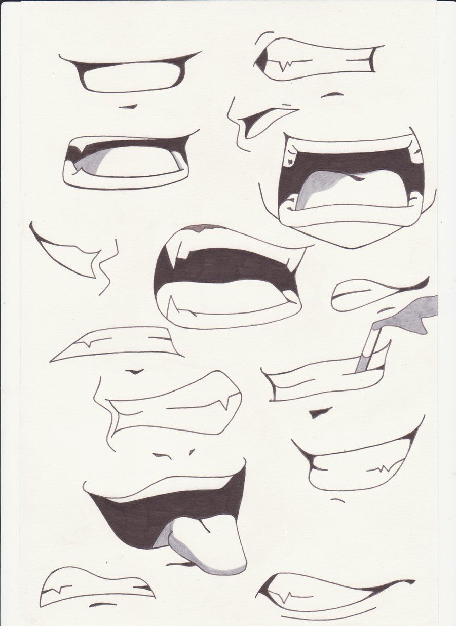 How+to+Draw+Anime+Lips | mouths i by saber xiii manga anime traditional media drawings 2012 …