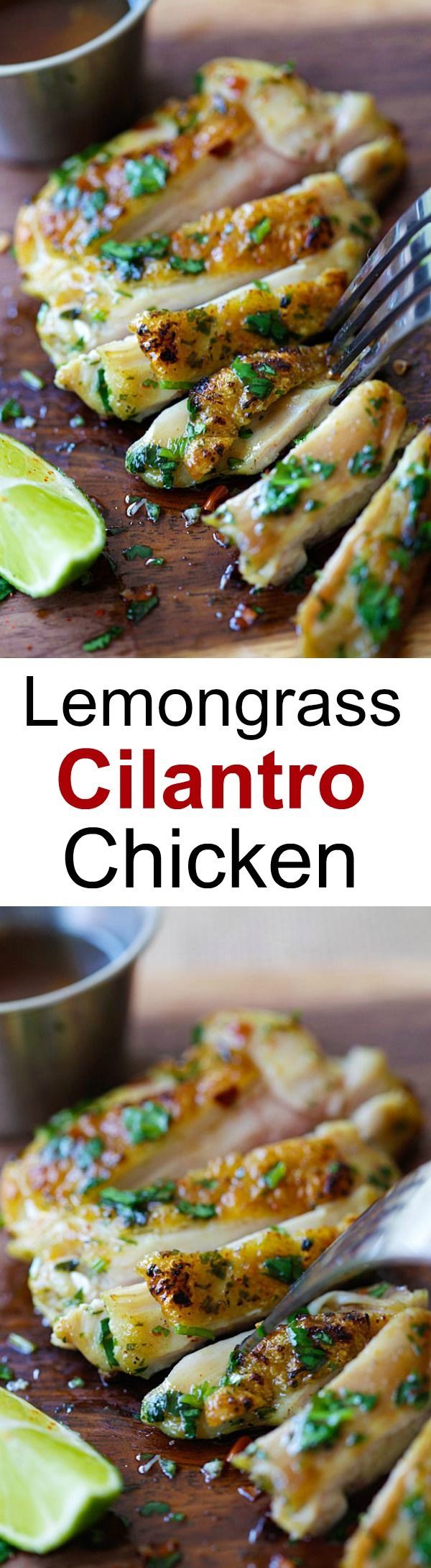 Lemongrass Cilantro Chicken – crazy delicious grilled chicken marinated with lemongrass, cilantro an