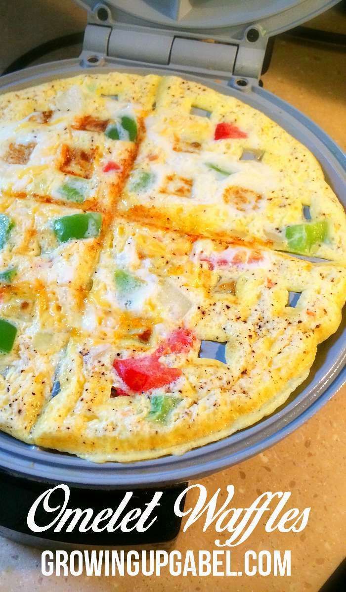 Looking for a savory waffle recipe? Skip the flour and make omelets in your waffle maker! This is a fu