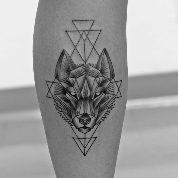 Love this except with a more geometric husky. I like