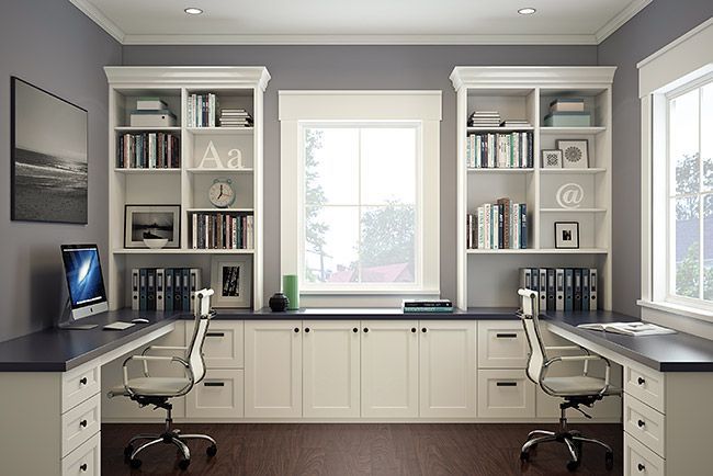 Move the built-ins to the right side and leave both the left and middle tops for working space, this i