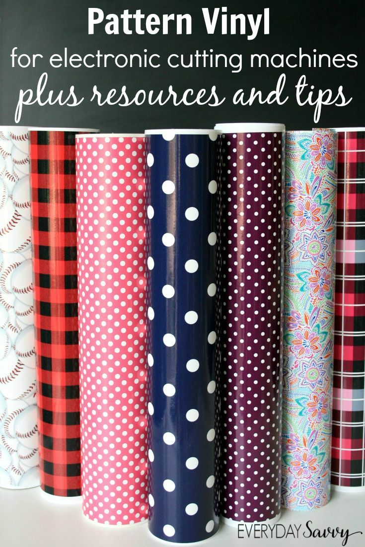 Pattern Vinyl for the Silhouette Cricut and More – Where to find the best printed craft vinyl sheets a