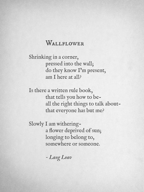 Poetry by Lang Leav | The Gravity Collective