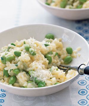 Risotto With Edamame, Lemon, and Tarragon|Edamamegreen Japanese soybeanshave lots of fib