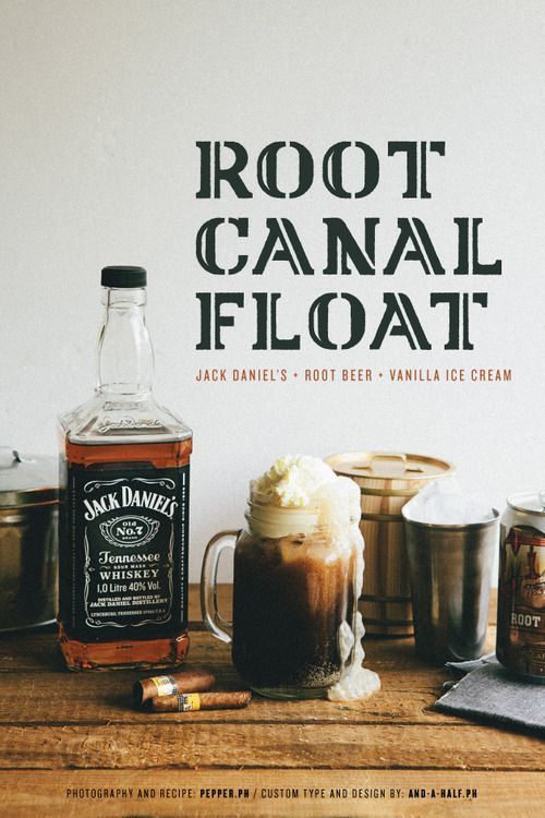 Root Canal Float: Jack Daniels, Root Beer and Vanilla Ice Cream