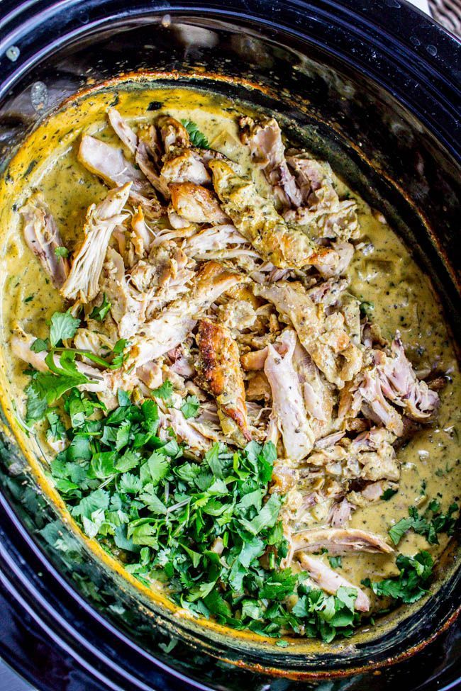 Slow Cooker Basil Chicken in Coconut Curry Sauce | The Food Charlatan