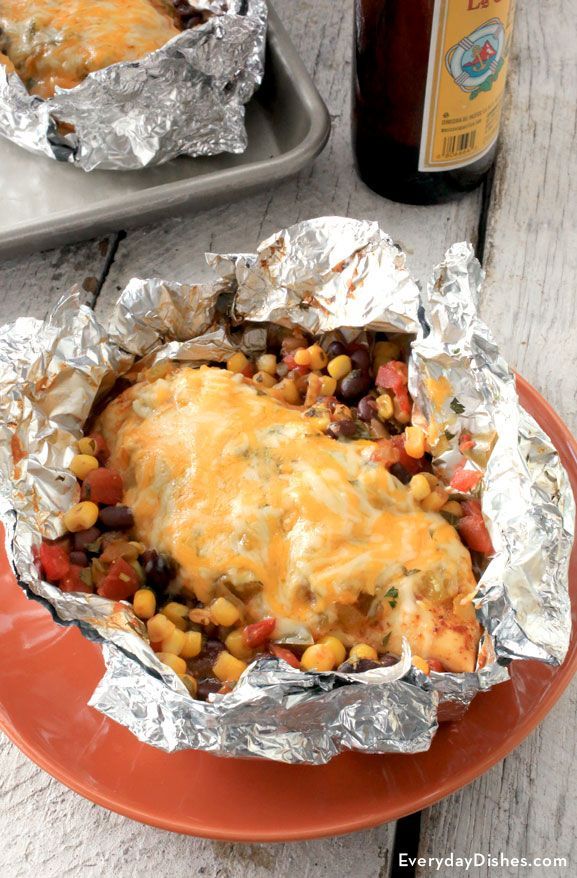 Southwest chicken foil packet recipe