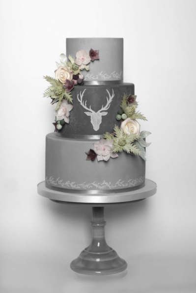 Stag Chalk Board Wedding Cake | wedding cake