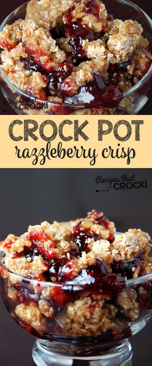 This Razzleberry Crisp comes out perfect every time! @Recipes that Crock!