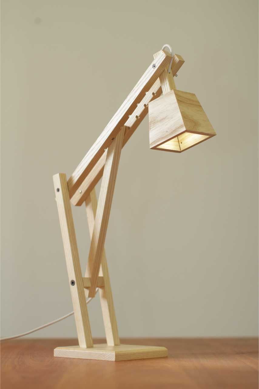 Wolfe & Maiden wooden desk lamp