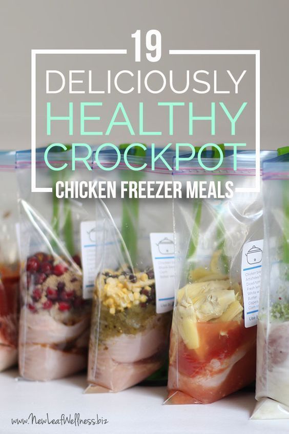 19 deliciously healthy chicken crockpot freezer meals – get on top of your meal planning! Free printab