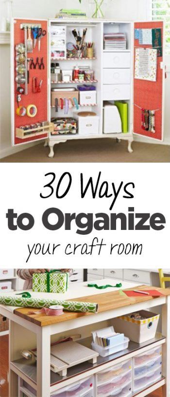 30 Ways to Organize Your Craft Room