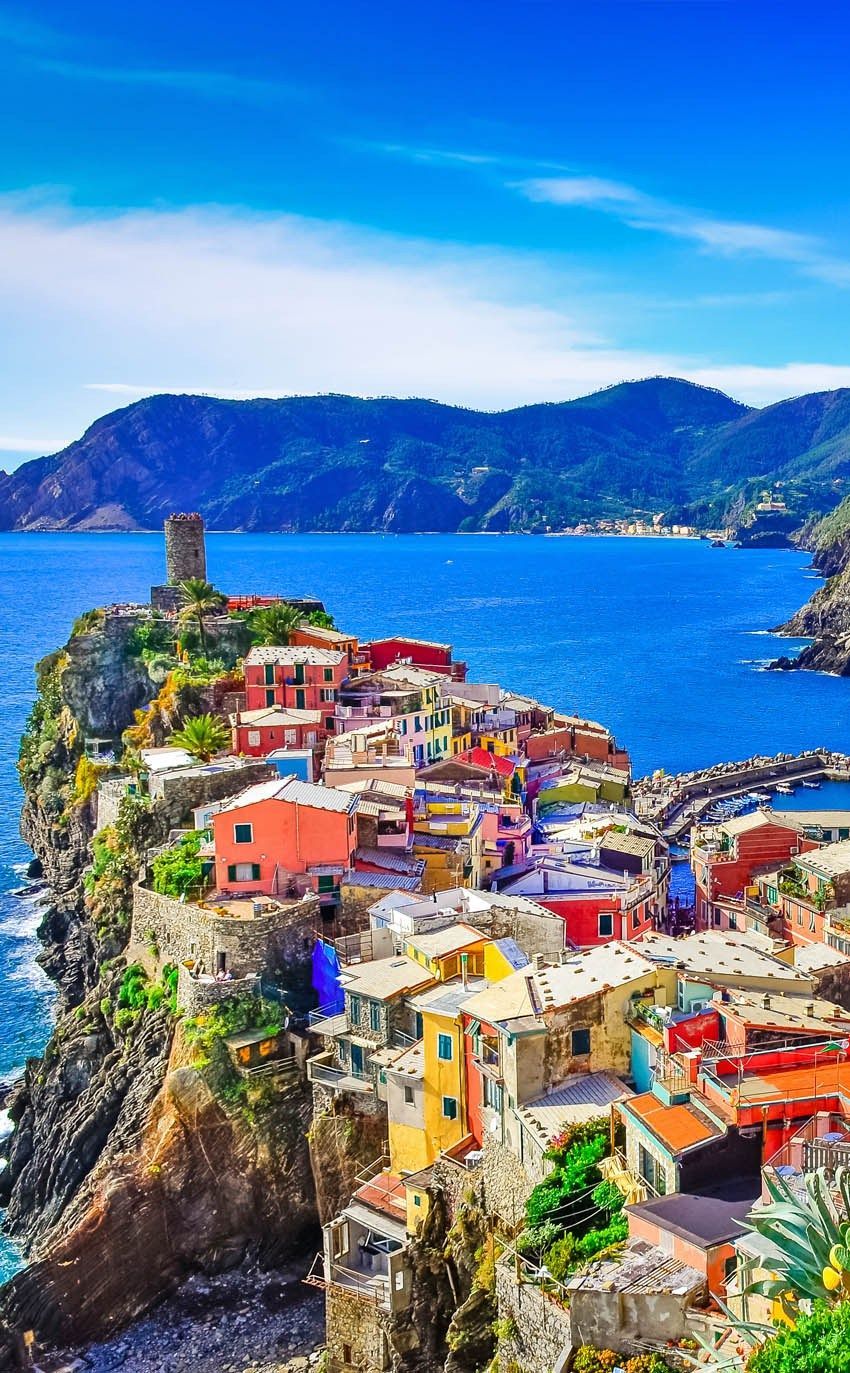 Amazing View of colorful village Vernazza in Cinque Terre IT IS on…