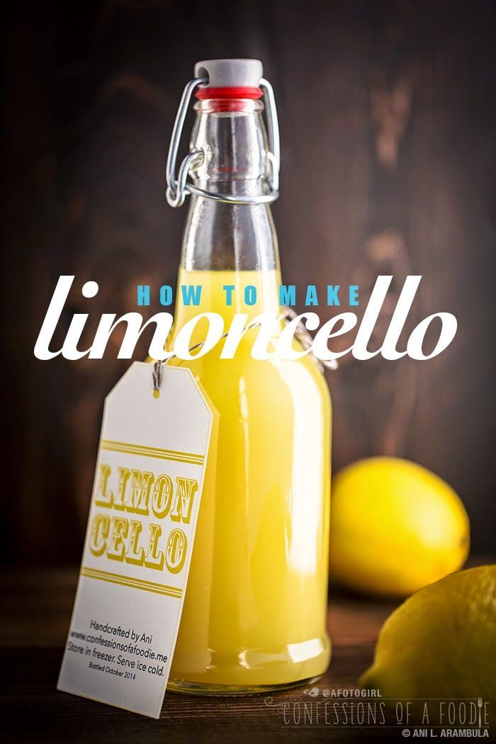 Awesome hostess gift this time of year! Homemade limoncello from Confessions of a Foodie.