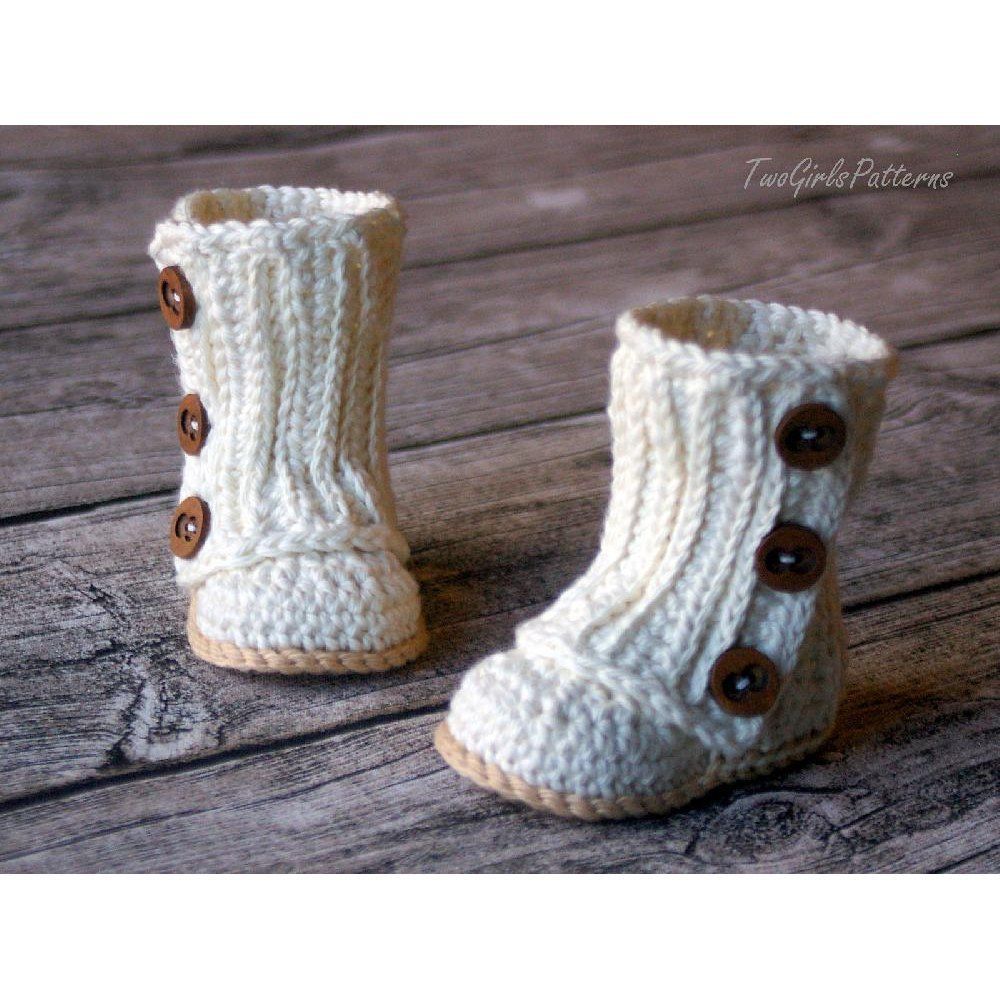 Baby Wrap Boots Crochet pattern by Two Girls Patterns | Crochet Patterns | LoveCrochet