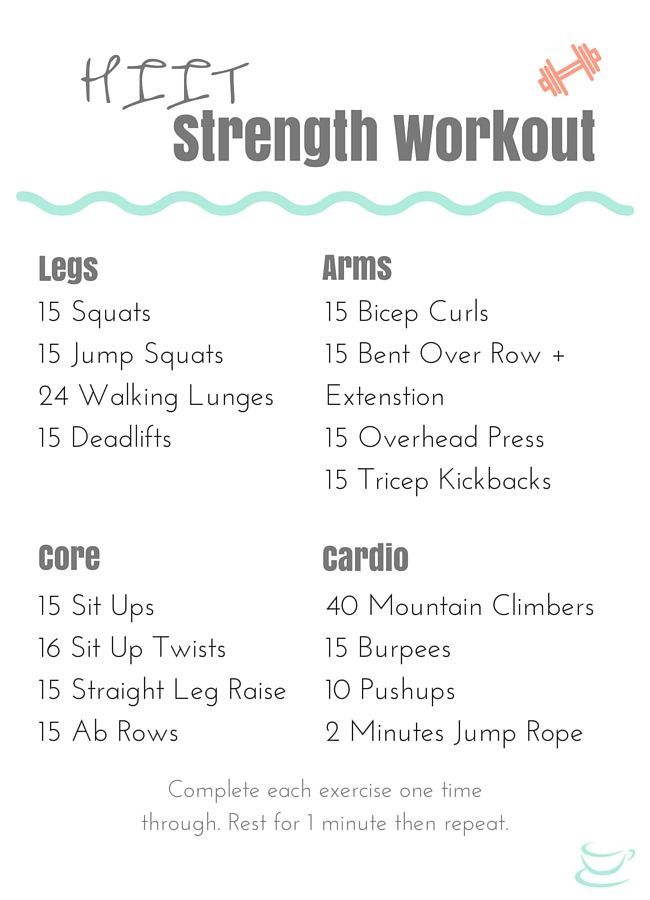 Beginner HIIT Strength Training Workout thats quick and effective