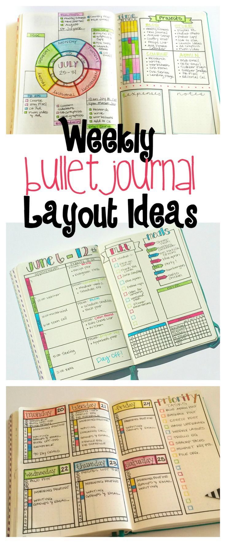 Bullet Journal Weekly Layout Ideas