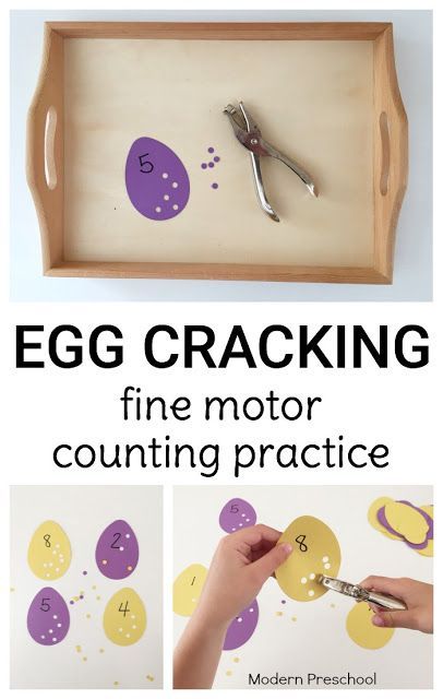 Crack those eggs! Practice counting, numbers, and fine motor skills with…