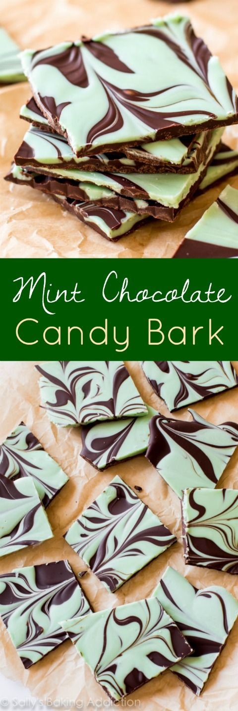 CRAZY SIMPLE! Mint Chocolate Bark is over-the-top delicious but sooooo easy to make!